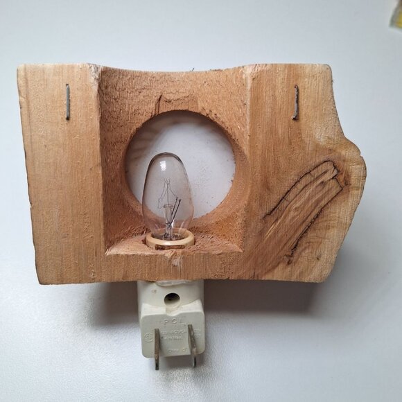 Spinning Aspen Studio Lighthouse Nightlight Wooden Works Canon City Colorado Art - Picture 4 of 9